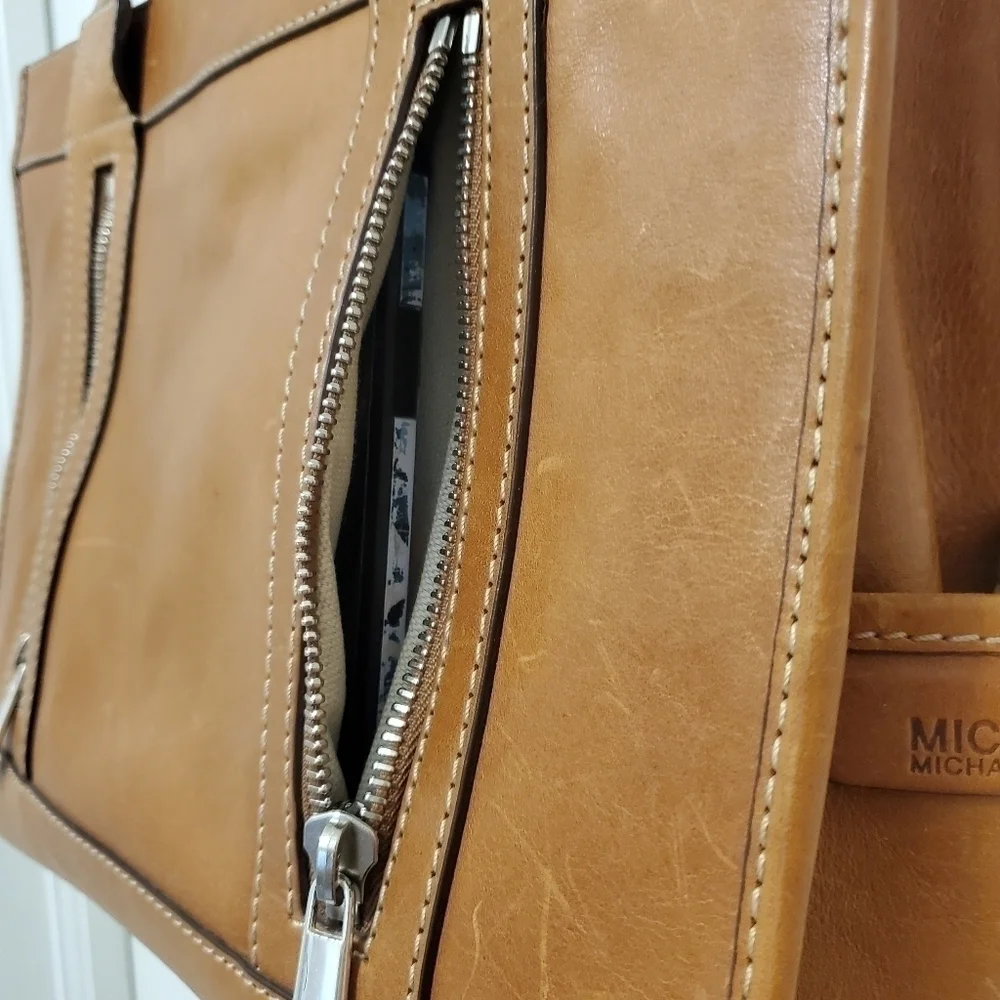 Michael Kors Leather Tote, Classic, Business